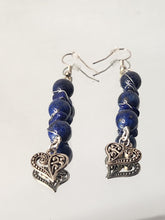 Load image into Gallery viewer, Lapis Lazuli Stone Beads Earrings
